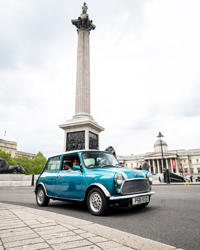 Classic Mini Conversion driving around London